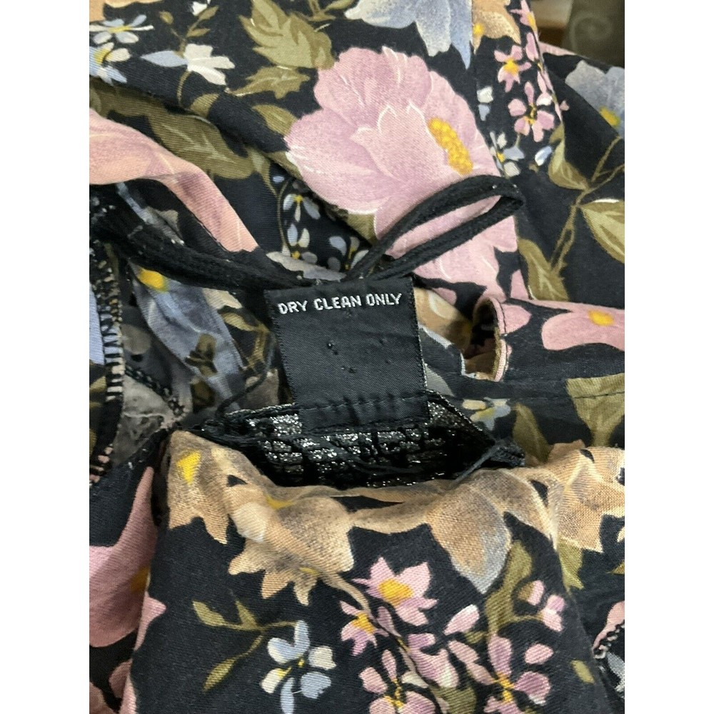 VTG Womens Floral Button Up Maxi Dress L 90s Retro Cottagecore Lace Prairiecore - Picture 6 of 6